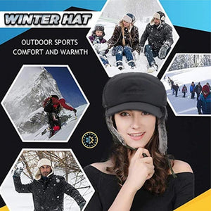 Windproof Thermal Fur Lined Hat Mask Set