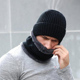 Fleece Lined Beanie Hat & Scarf Set