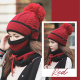 3-in-1 Toasty Fleece Beanie Scarf Set