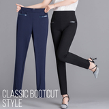 Comfort Chic Pencil Trousers