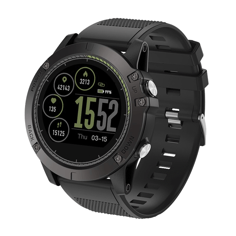 VIBE 3 HR Tactical Military Smartwatch - Compatible With Android & iOS