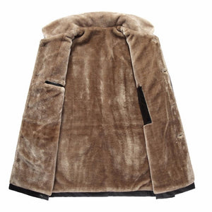 Men's Winter Fur Leather Jacket