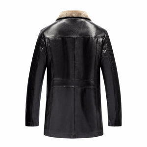 Men's Winter Fur Leather Jacket