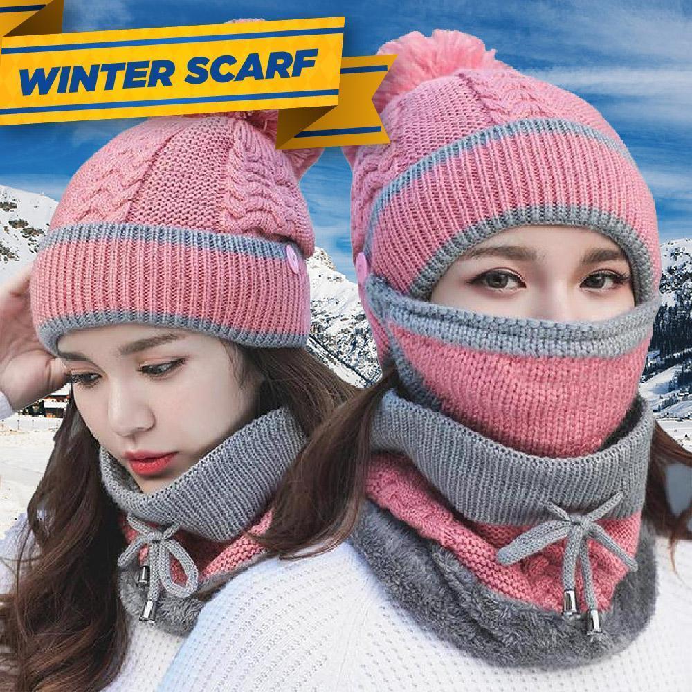 3PCS Women Winter Scarf Set