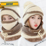 3PCS Women Winter Scarf Set