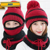 3PCS Women Winter Scarf Set