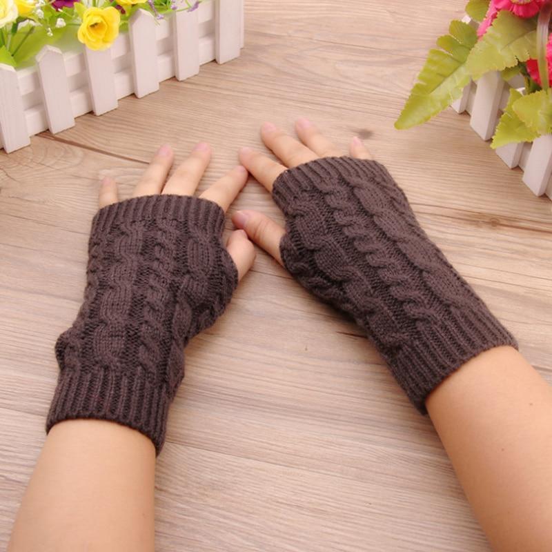 Women Finger less Hand Warmer Winter Gloves