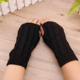 Women Finger less Hand Warmer Winter Gloves