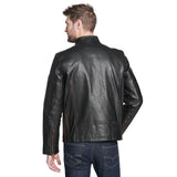 Black Rivet Antique Leather Biker Jacket