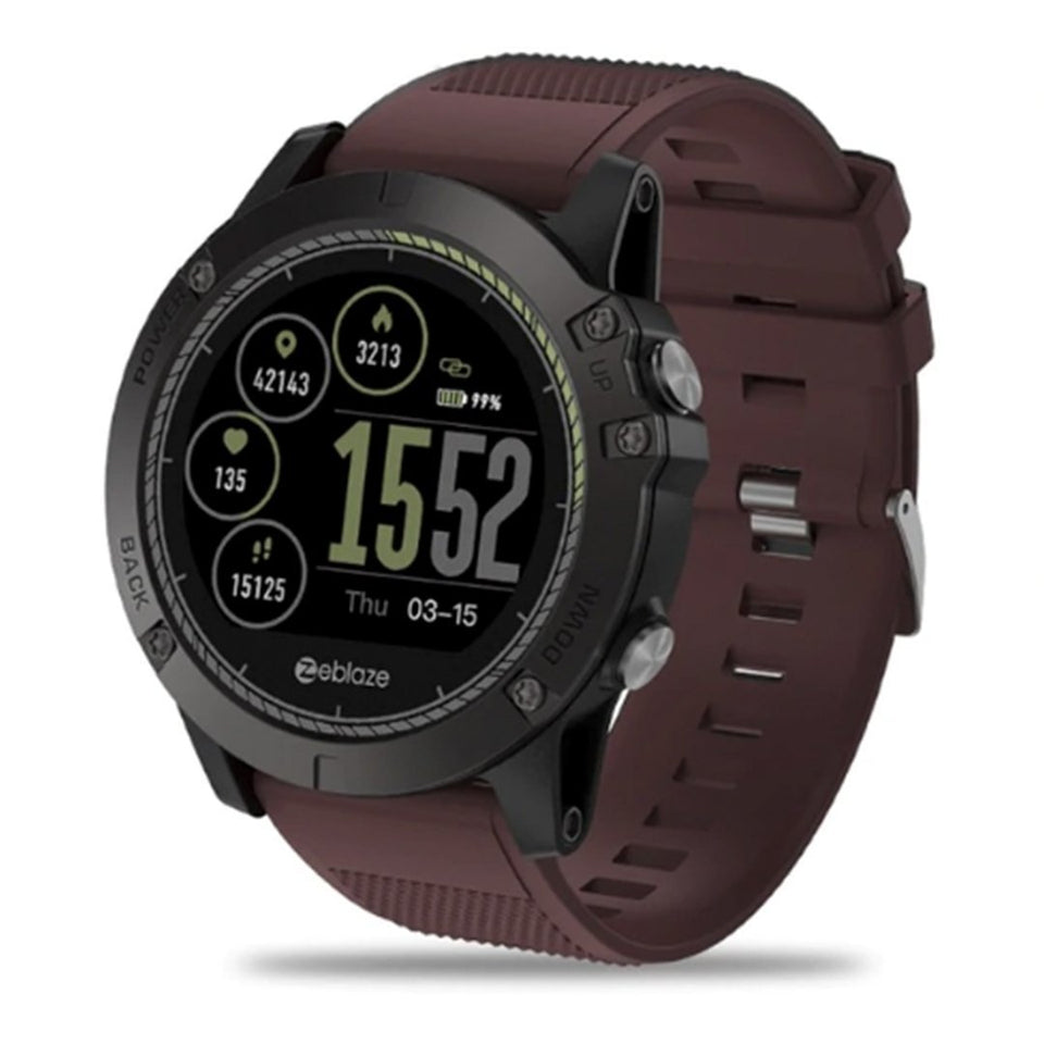 VIBE 3 HR Tactical Military Smartwatch - Compatible With Android & iOS