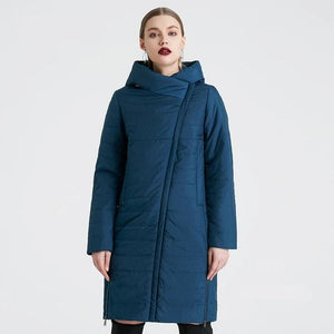 Curve Zipper Winter Women's Jacket