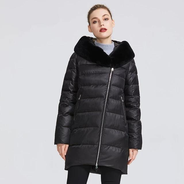 Women's Warm Jacket with Stand-Up Collar