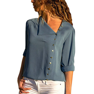 Women Chiffon Top Long Sleeves