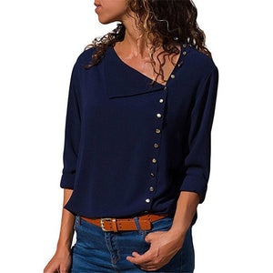 Women Chiffon Top Long Sleeves