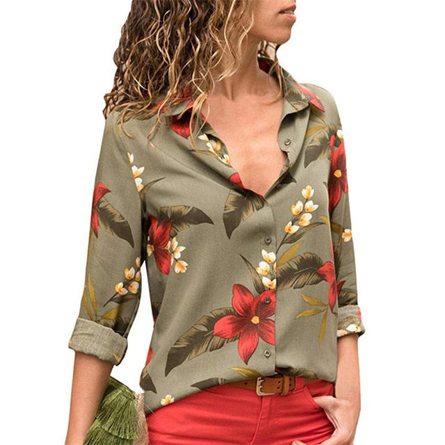 Floral Print Blouse For Women