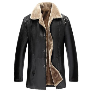 Men's Winter Suede Leather Jacket