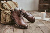 Handmade Leather Winter Lace-Up Casual Boots