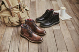 Comfy Anti-Slip Lace-up Leather Men's Boots