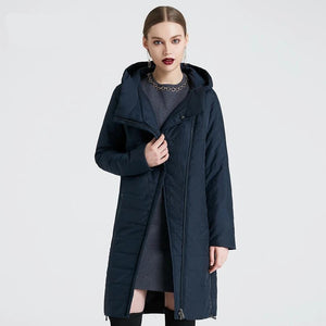 Curve Zipper Winter Women's Jacket