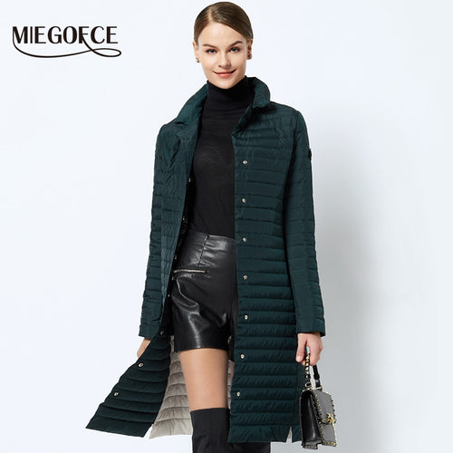 Women's Long Windproof Coat