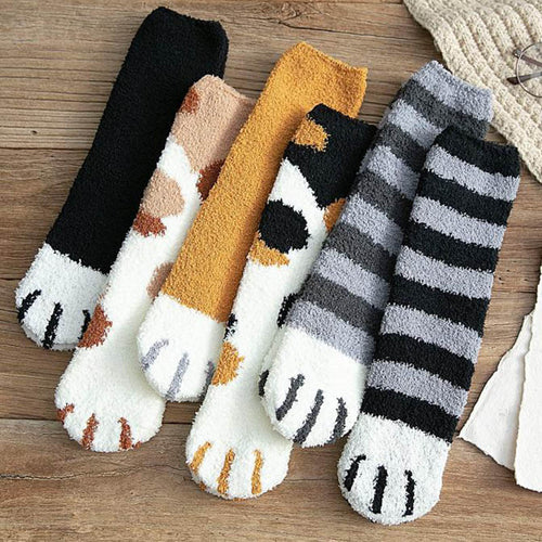 Cute Cat Paw Socks