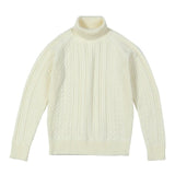 Cable-Knit Turtleneck Sweater