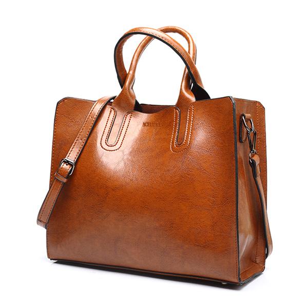 PU Leather Shoulder Bag Tote