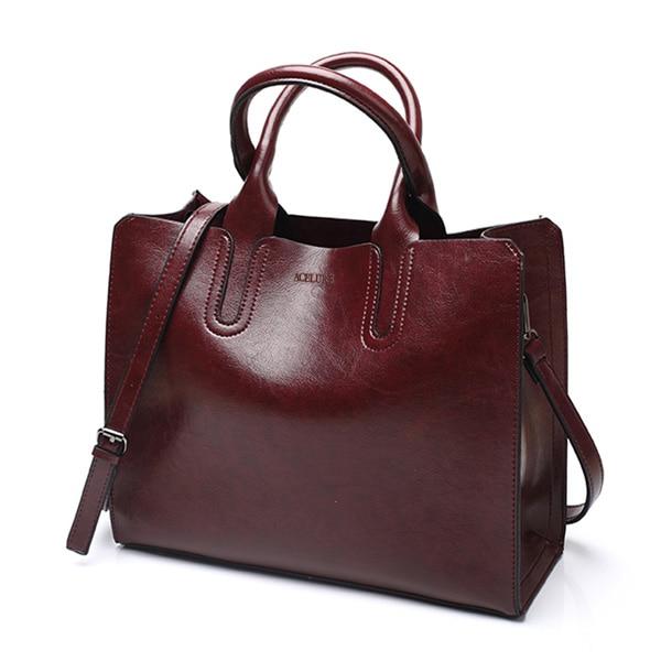 PU Leather Shoulder Bag Tote