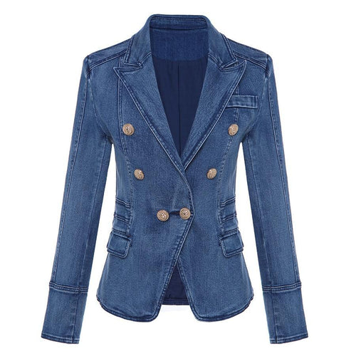 Women's Denim Blazer Jacket