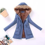 Winter Cotton Padded Overcoat Women