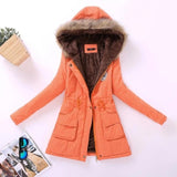 Winter Cotton Padded Overcoat Women