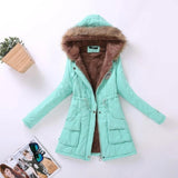 Winter Cotton Padded Overcoat Women