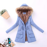 Winter Cotton Padded Overcoat Women