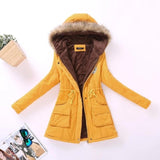 Winter Cotton Padded Overcoat Women