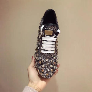 Women Rhinestones Sneakers