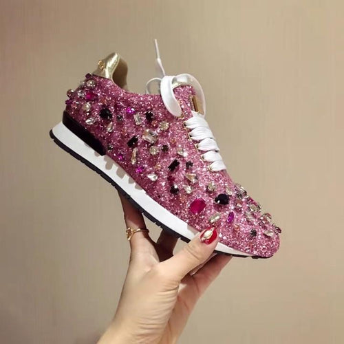 Women Rhinestones Sneakers