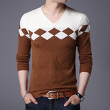 Men's  V-Neck Slim Fit Sweater