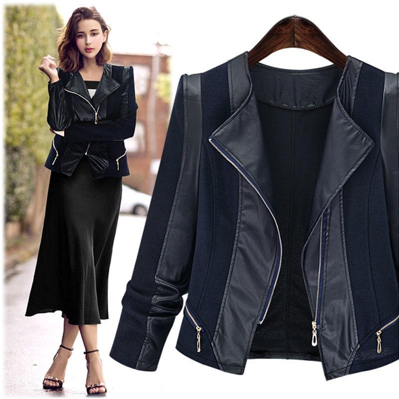 Winter Fashion Warm Faux Leather Jacket