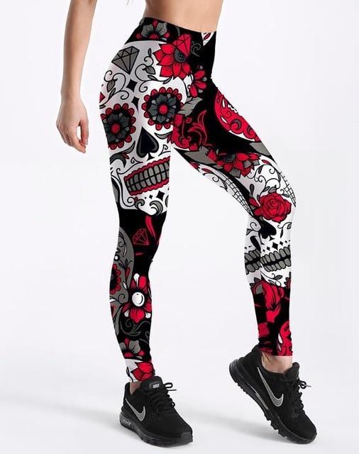 Skull & Flower Leggings