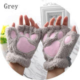 Winter Warm  Fluffy Bear Cat Plush Paw Cosplay