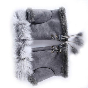 Women's Faux Rabbit Fur Hand Wrist Warmer