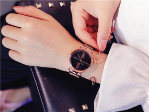 Women Luxury Rose Gold Wristwatch