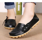 Women Leather Slip-On Loafers Shoes