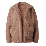 Elegant Teddy Bear Fleece Faux Fur Women's Jacket