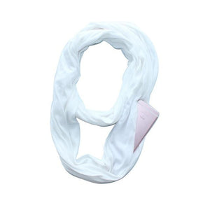 Infinity Scarf With Pocket Anti Theft Convertible Multi-Way Zipper