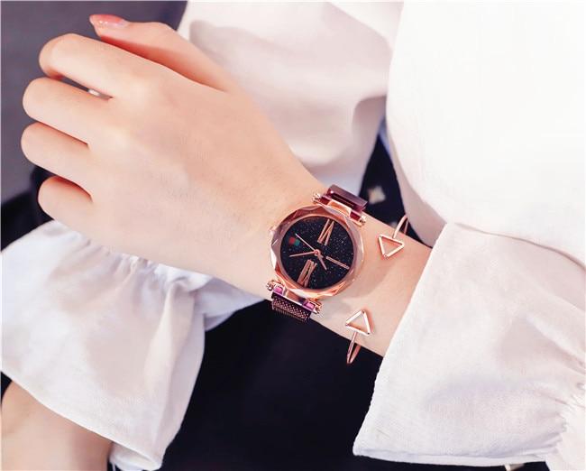 Women Luxury Rose Gold Wristwatch