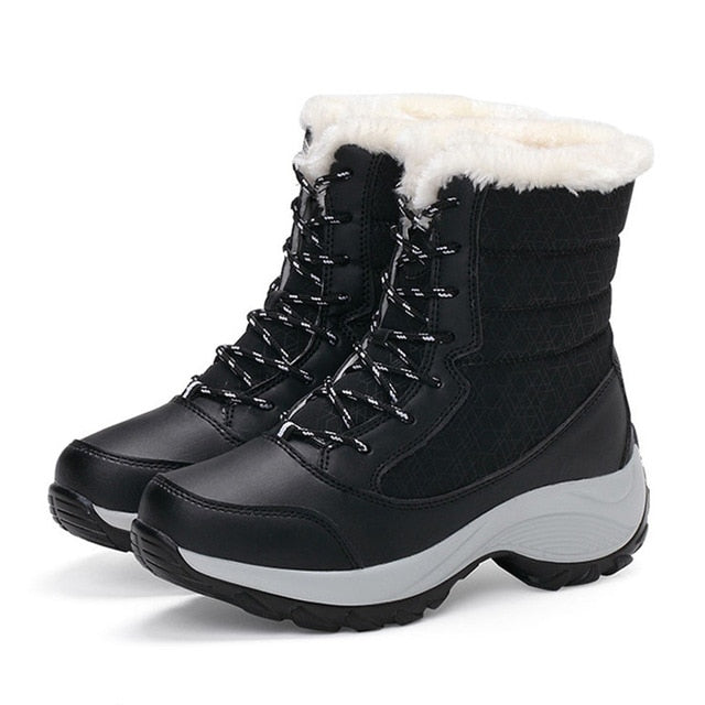 Lace-Up Ankle High Women's Boots