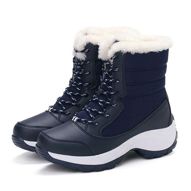 Lace-Up Ankle High Women's Boots