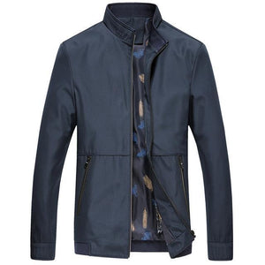 Windproof Varsity Men's Bomber Overcoat