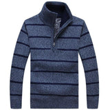 Warm Men's Striped Sweater